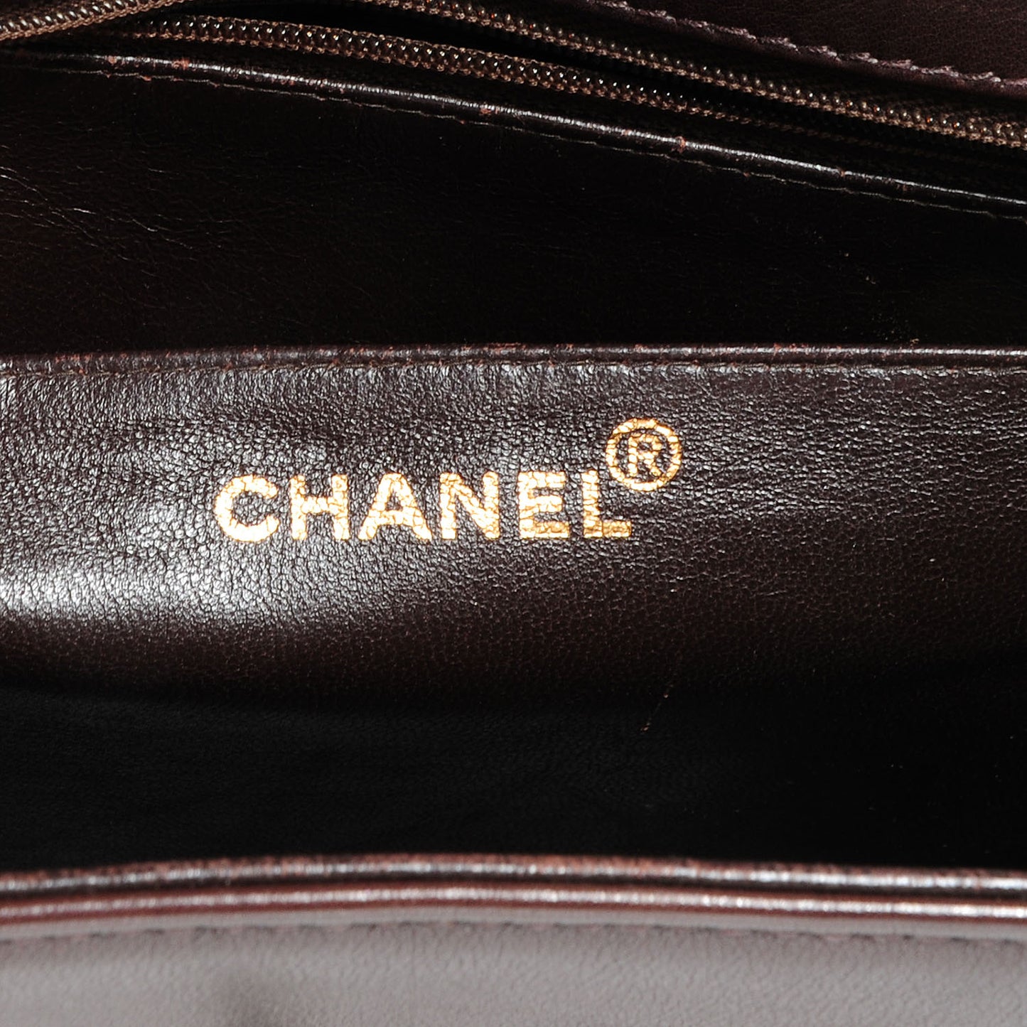 Calfskin Shoulder Bag Brown