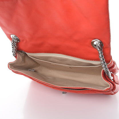 Chanel Lambskin Quilted Medium Icons Secret Label Flap Coral 5 of 14