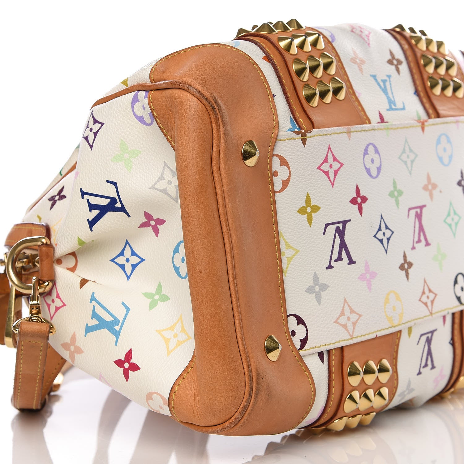 Louis Vuitton Monogram Multicolor Courtney MM White 6 of 8