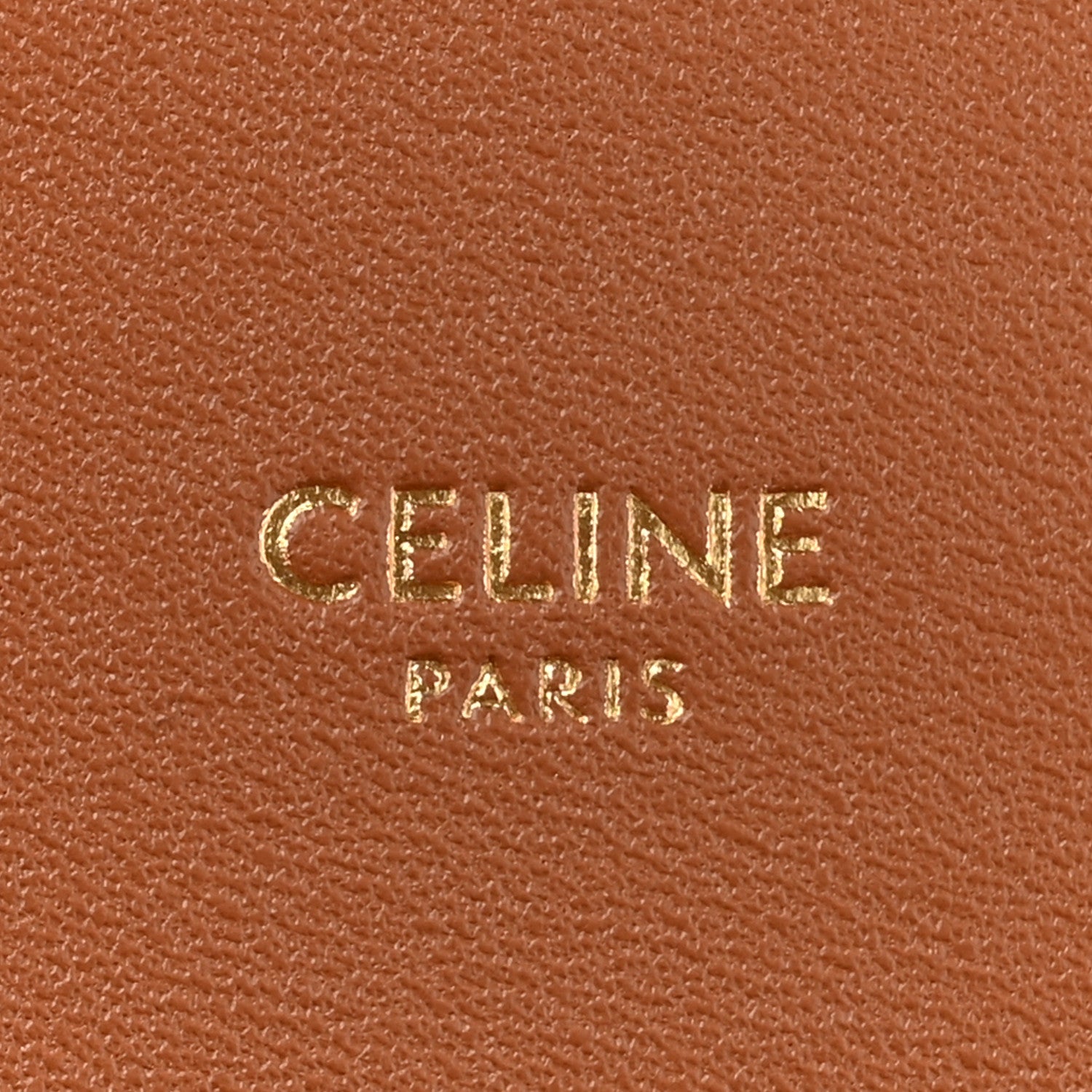 Celine Triomphe Canvas Calfskin Medium Triomphe Bag Tan 6 of 11