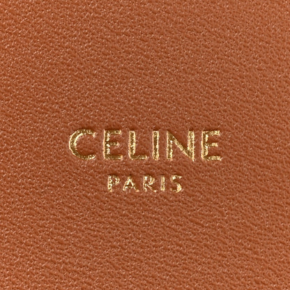 Celine Triomphe Canvas Calfskin Medium Triomphe Bag Tan 6 of 11