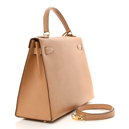 Hermes Courchevel Kelly Sellier 32 Naturelle 3 of 26