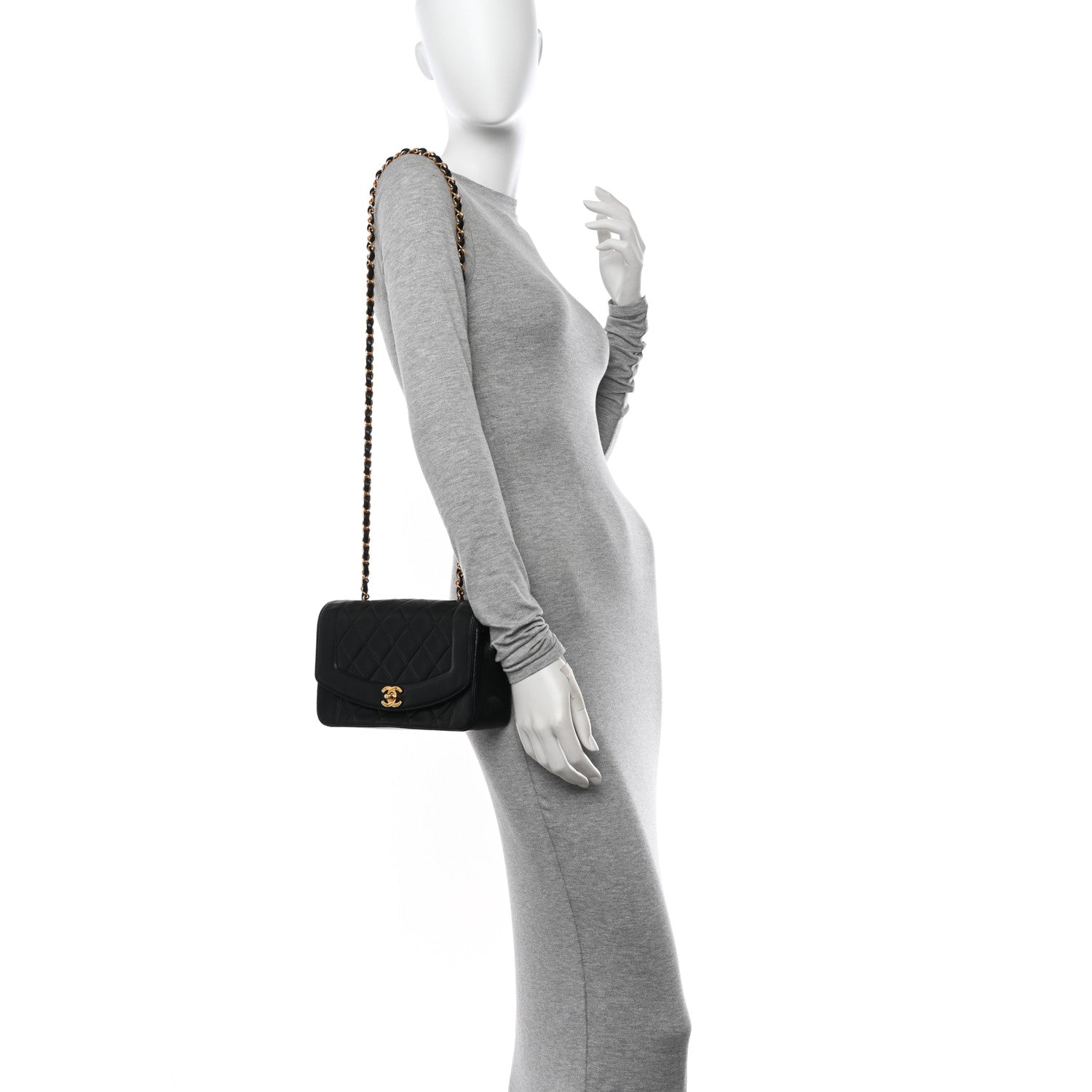 Chanel Lambskin Quilted Small Single Flap Black 2 of 10