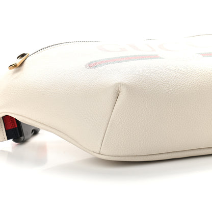 Gucci Grained Calfskin Logo Belt Bag White 8 of 9