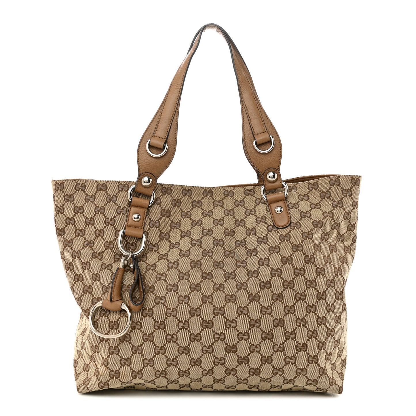 Monogram Medium Icon Bit Tote Light Brown