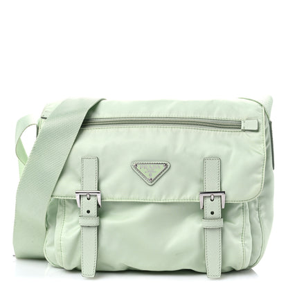 Prada Re-Nylon Single Pocket Messenger Bag Acqua 1 of 9