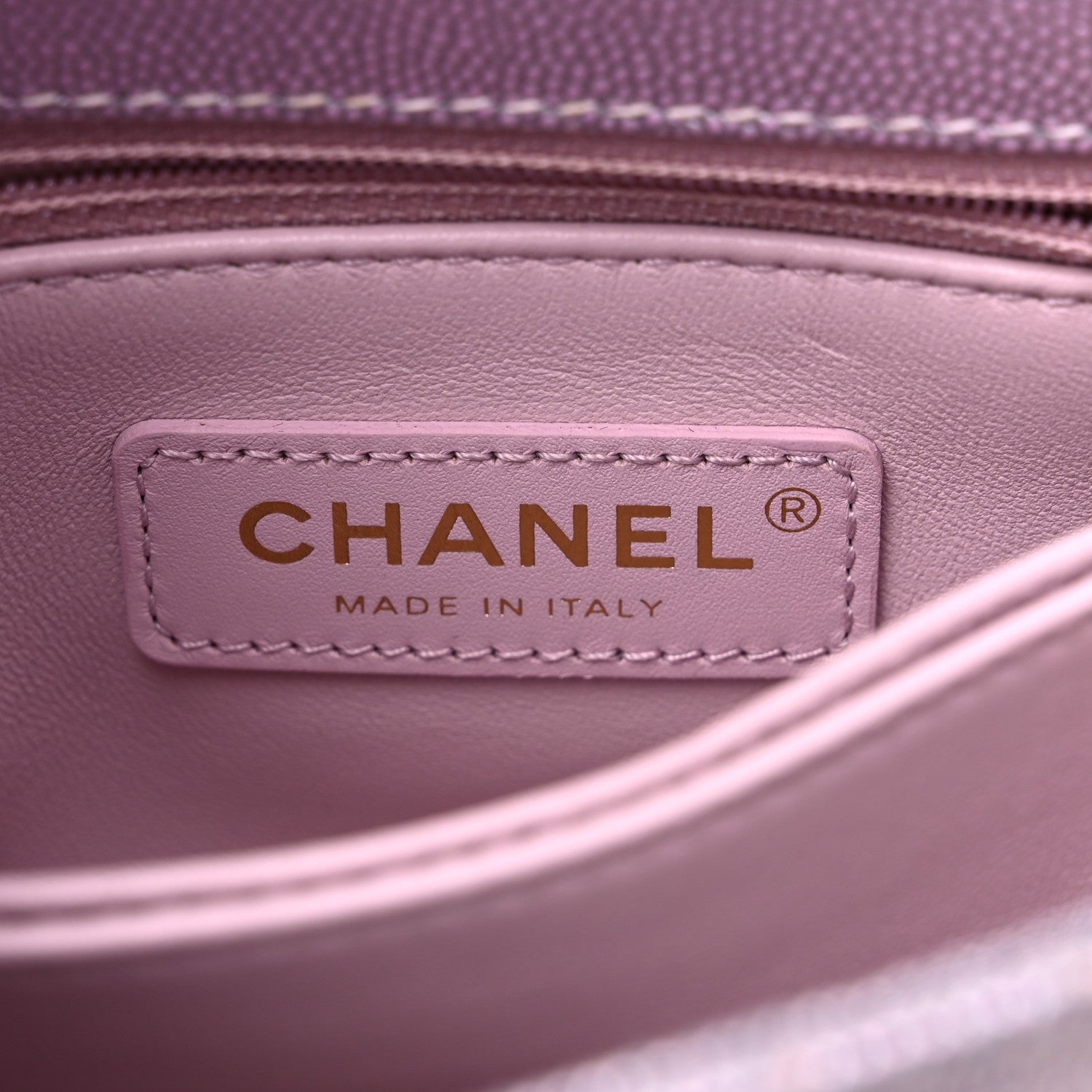 Chanel Iridescent Caviar Quilted Extra Mini Coco Handle Flap Purple 6 of 11