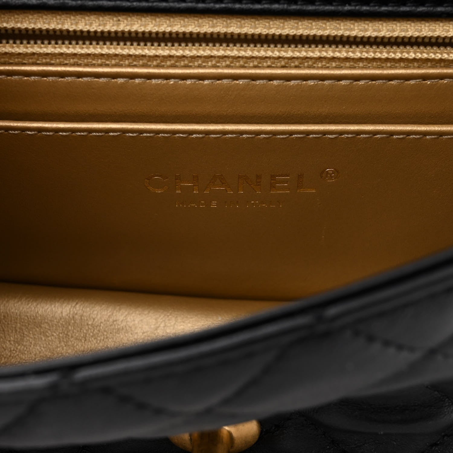 Chanel Lambskin Quilted Mini Rectangular Pearl Crush Flap Black 6 of 10