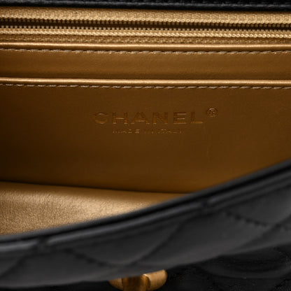 Chanel Lambskin Quilted Mini Rectangular Pearl Crush Flap Black 6 of 10