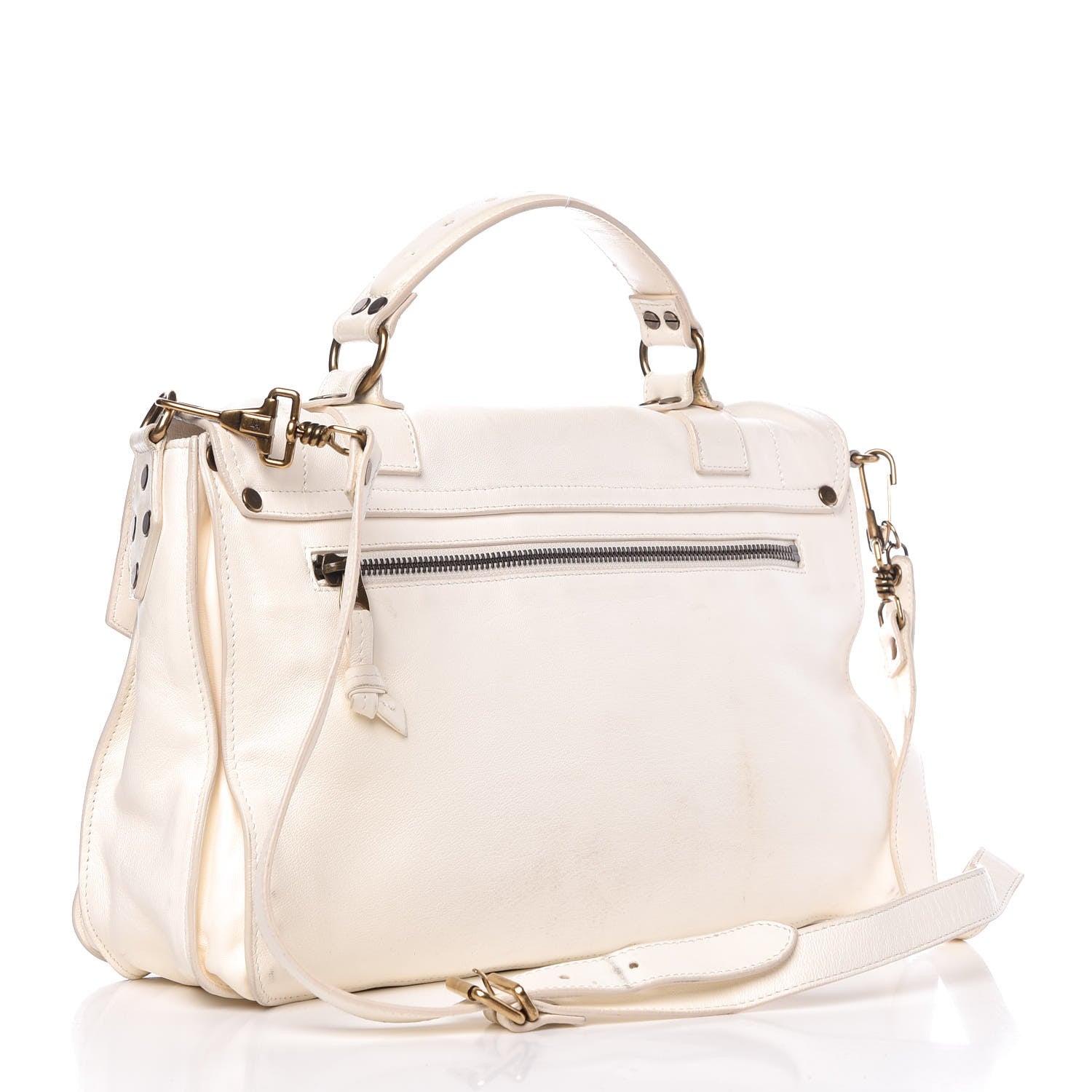 Proenza Schouler Lambskin PS1 Medium Satchel White 3 of 10