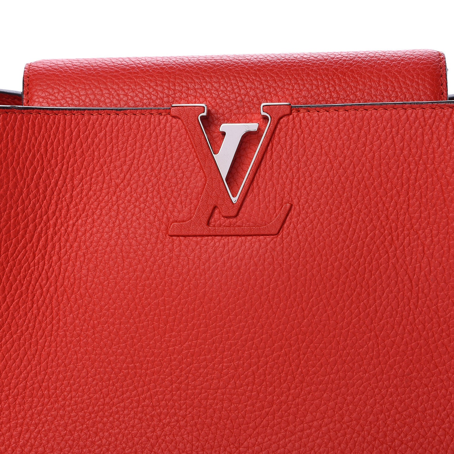 Louis Vuitton Taurillon Capucines MM Rubis 12 of 20