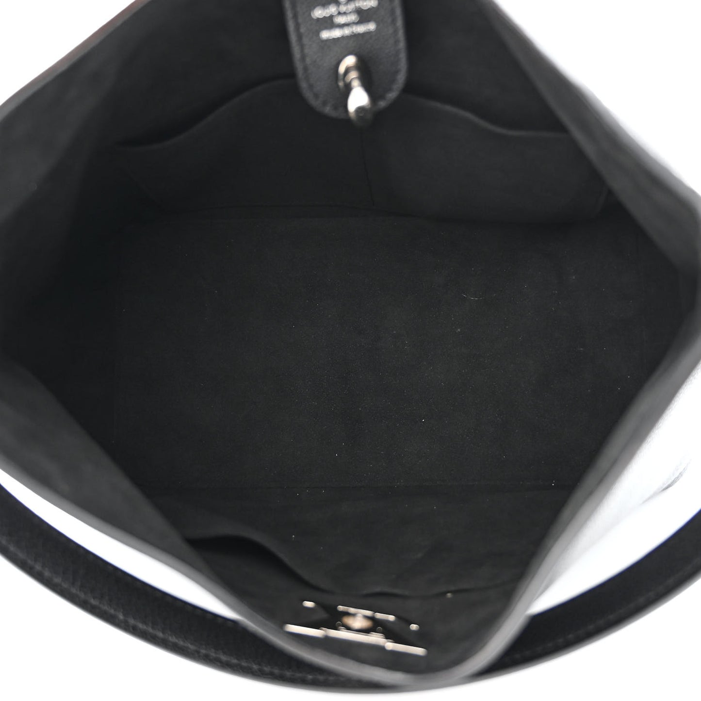 Calfskin Lockme Hobo Black