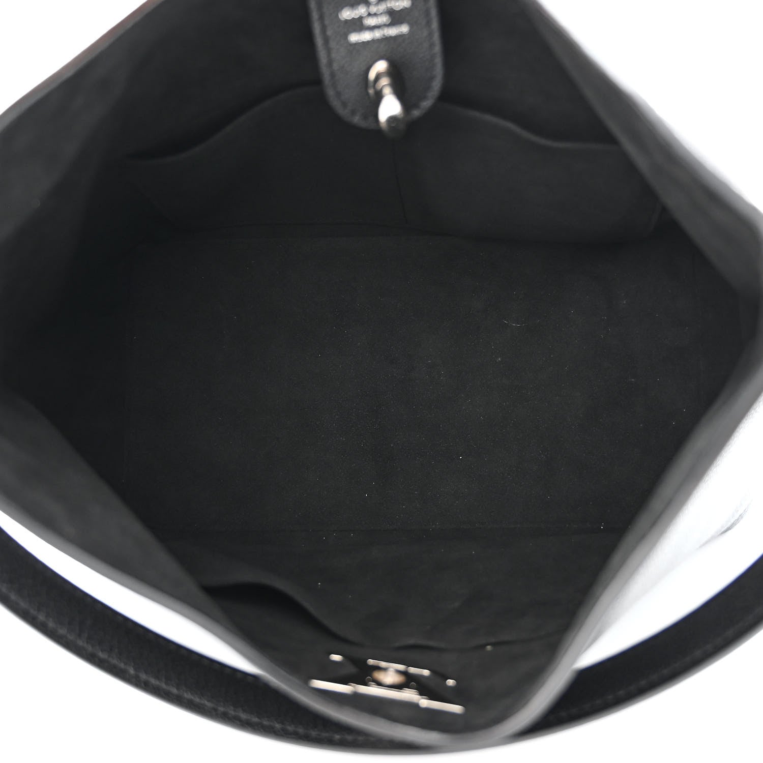 Louis Vuitton Calfskin Lockme Hobo Black 5 of 11