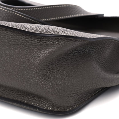 Hermes Taurillon Clemence Halzan 31 GM Etain 10 of 10