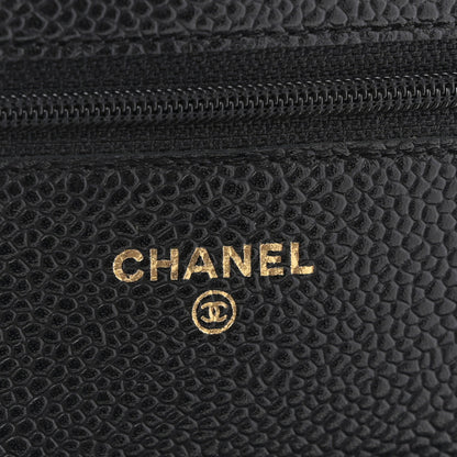 Chanel Caviar Quilted Wallet on Chain WOC Black 6 of 11