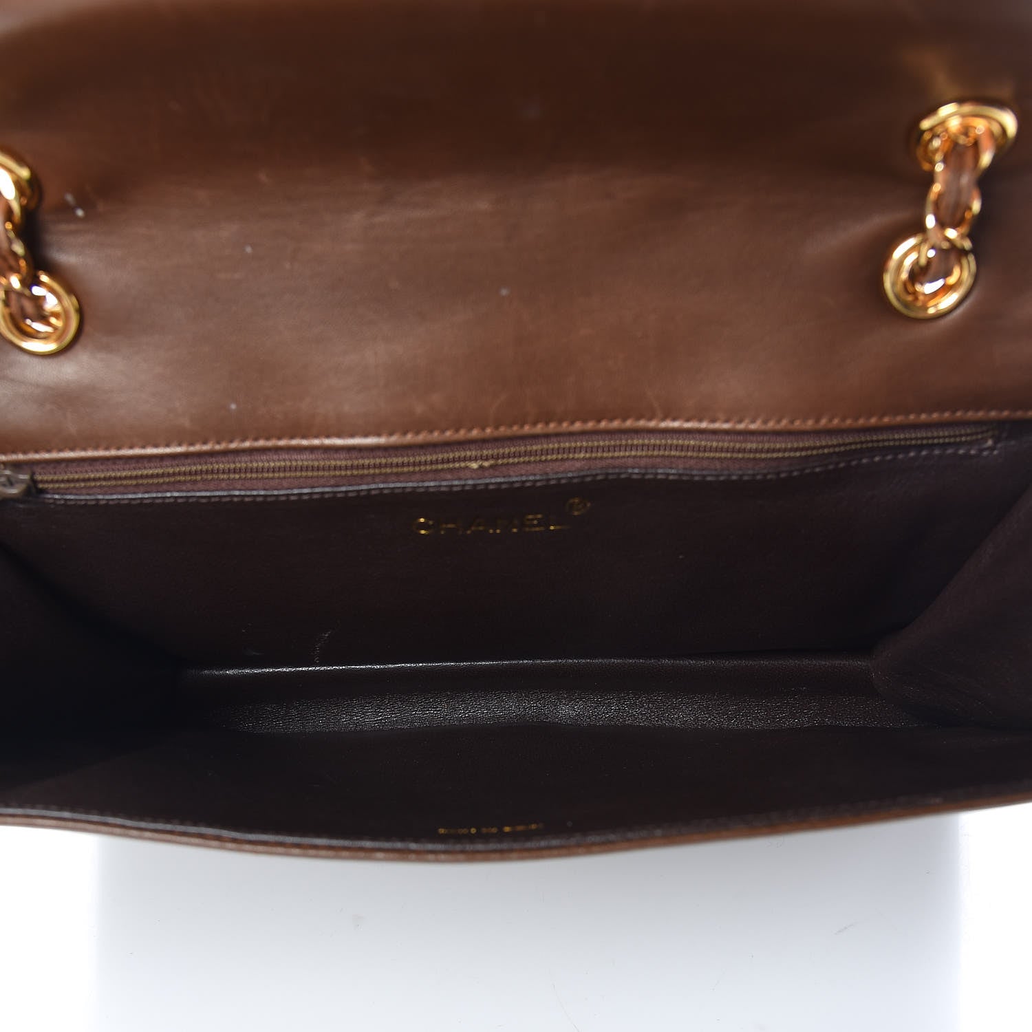 Chanel Lambskin Quilted Timeless CC Small Single Flap Brown 5 of 13