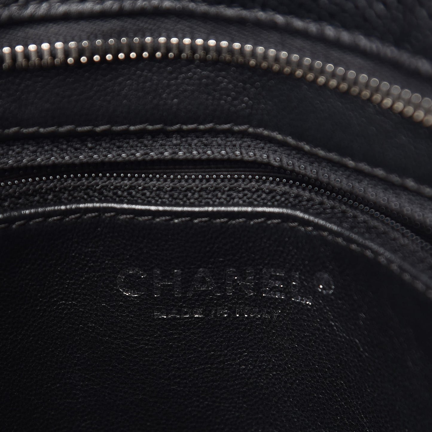 Caviar Quilted Medallion Tote Black