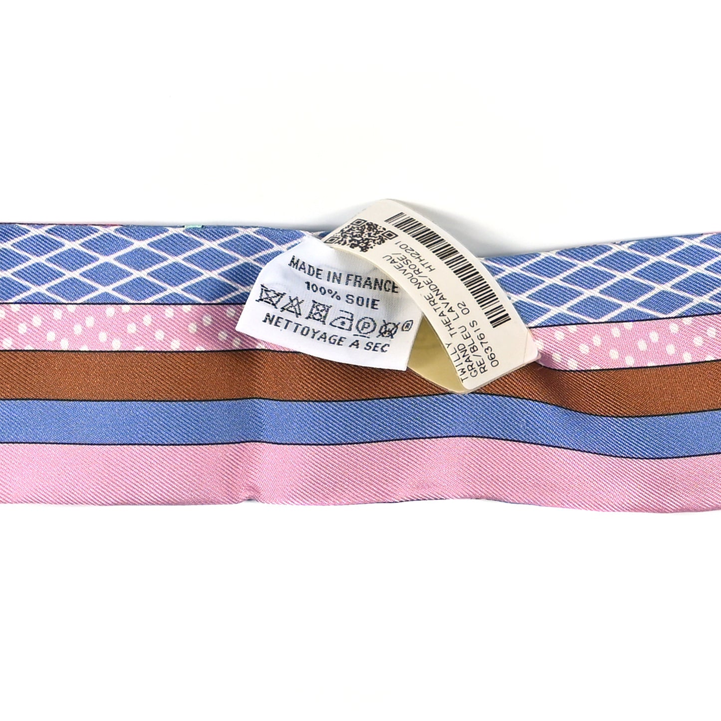Silk Twilly Grand Theatre Nouveau Bleu Lavande Rose Vert