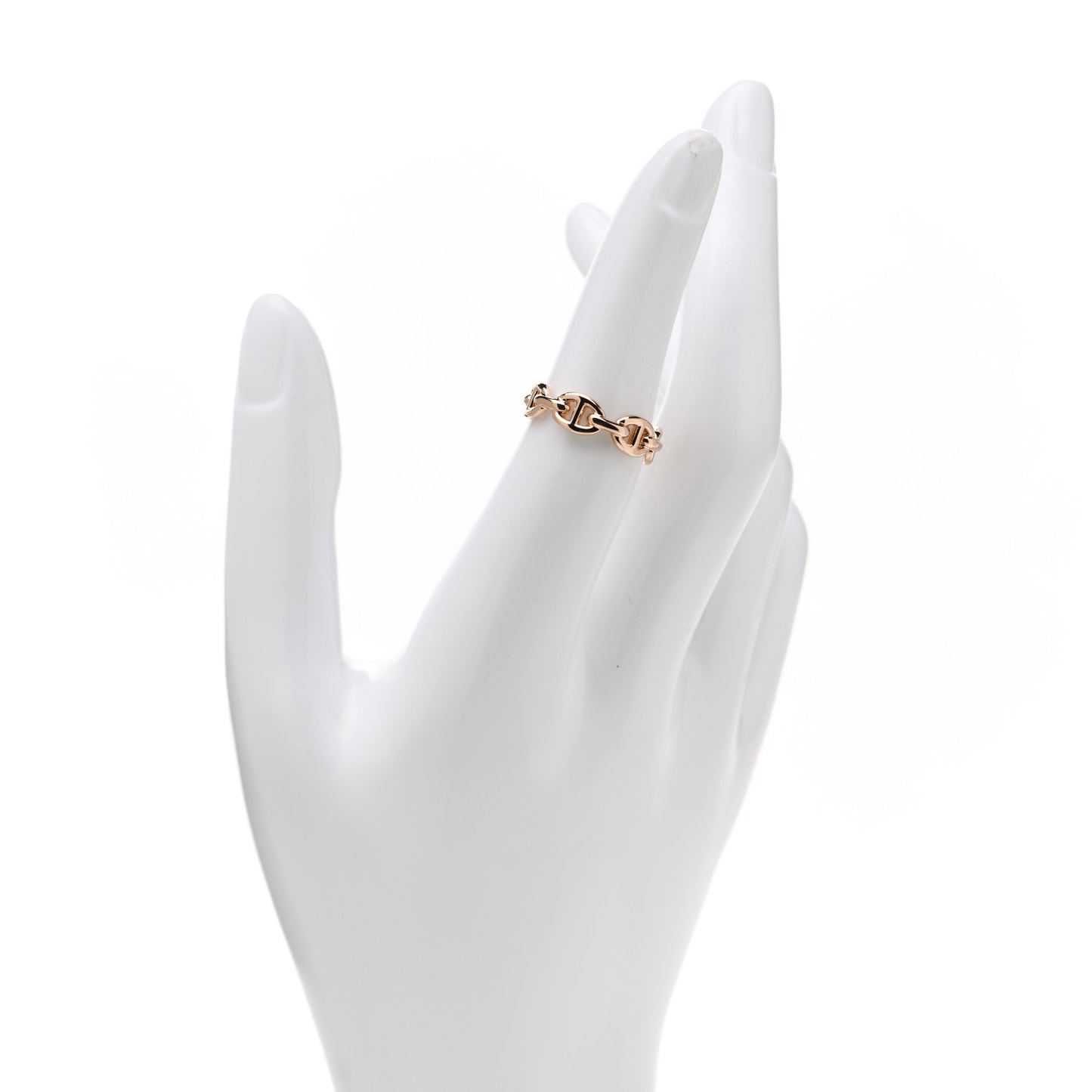 18K Rose Gold PM Chaine D'Ancre Enchainee Ring 52 6