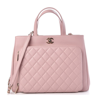 Chanel Caviar Quilted Large Business Affinity Shopping Bag Light Pink 1 of 8