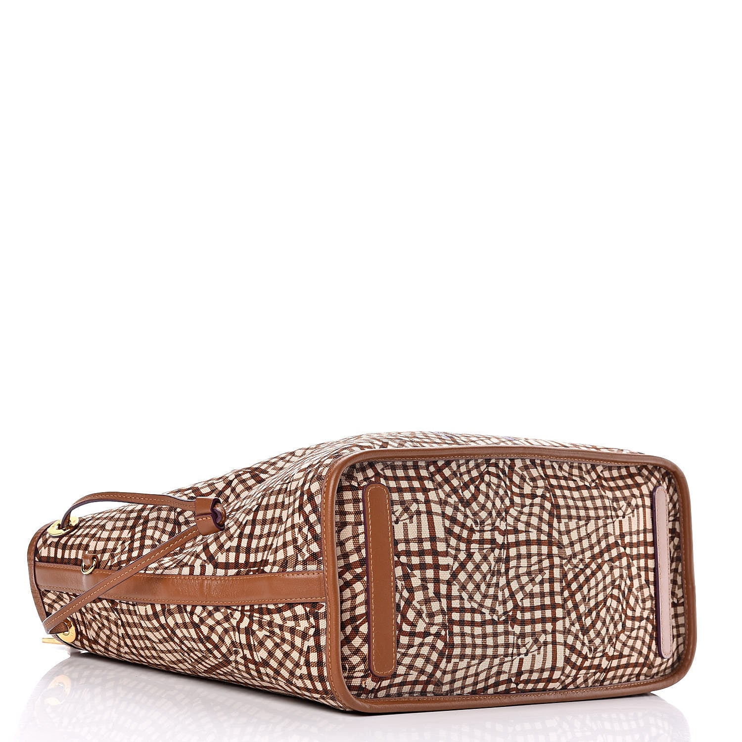 MCM Visetos Medium Liz Reversible Shopper Tote Cognac 8 of 15