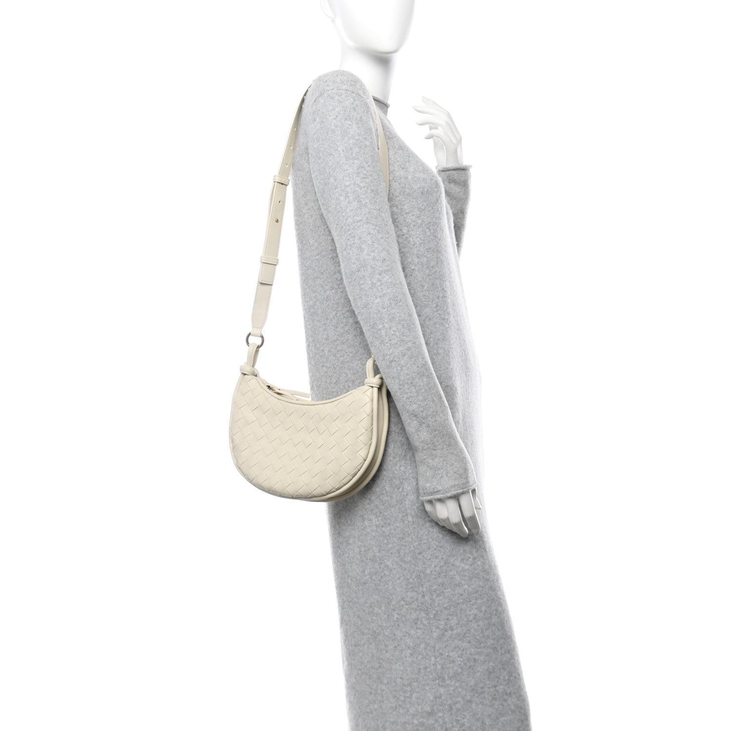 Bottega Veneta Nappa Intrecciato Small Gemelli Multipocket Bag Sea Salt 2 of 11