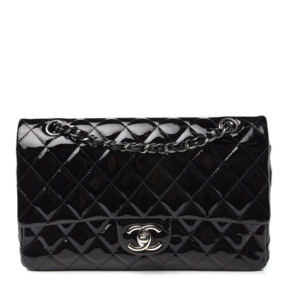 Chanel Patent Quilted Medium Double Flap Black 1 of 13