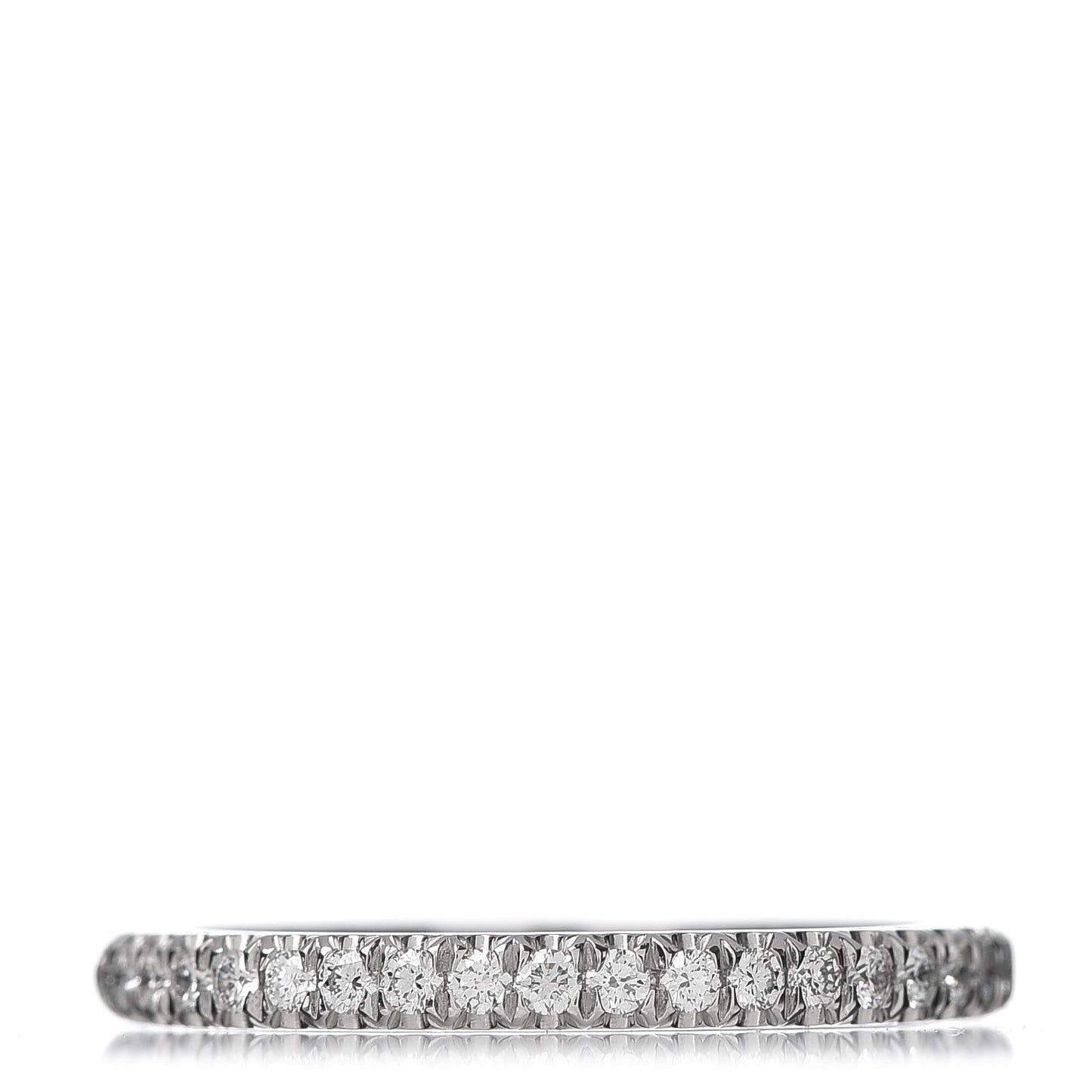 Platinum Diamond .21ctw Half Circle Soleste Band Ring 50 5.5