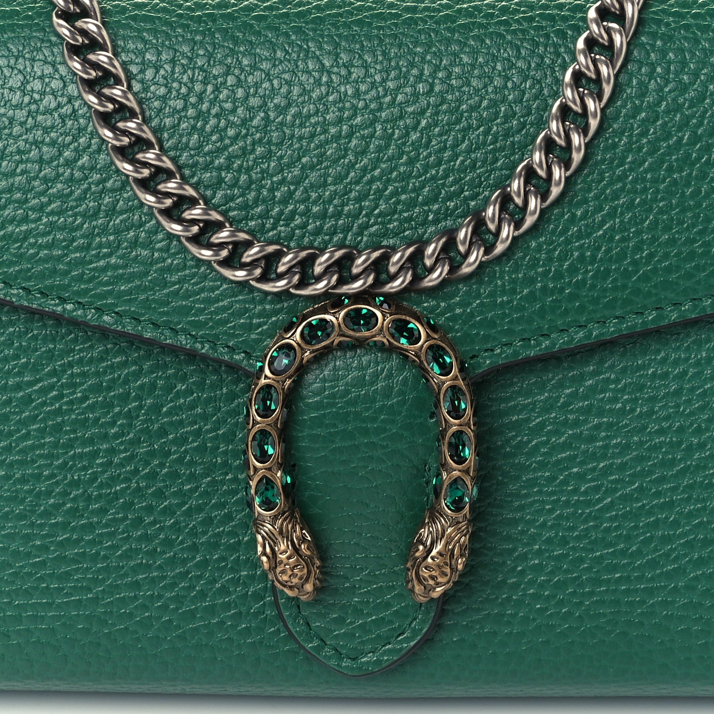 Calfskin Mini Dionysus Chain Wallet Emerald