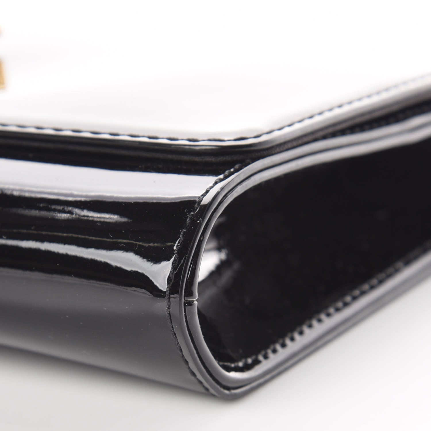 Louis Vuitton Patent Louise Clutch Black 8 of 8