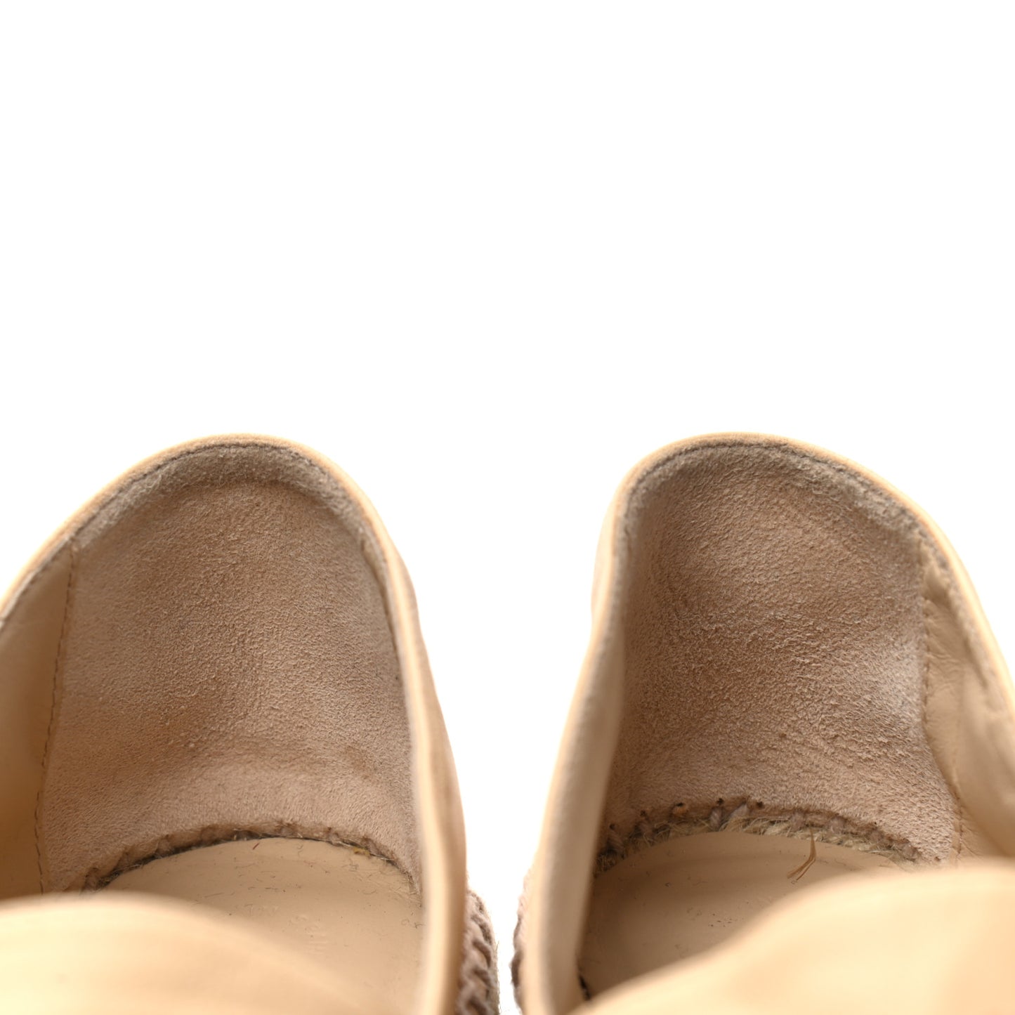 Lambskin CC Espadrilles 39 Beige Black