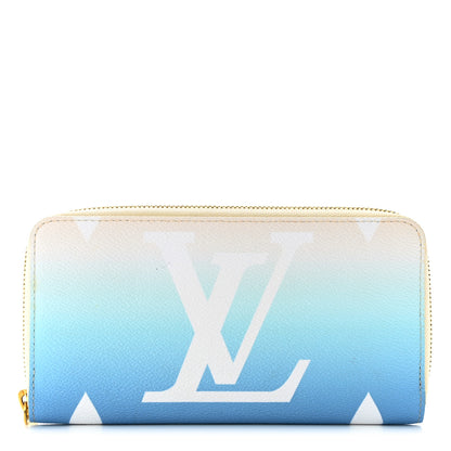 Louis Vuitton Monogram Giant By The Pool Zippy Wallet Blue 1 of 9