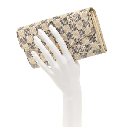 Louis Vuitton Damier Azur Sarah Wallet NM 3 of 14