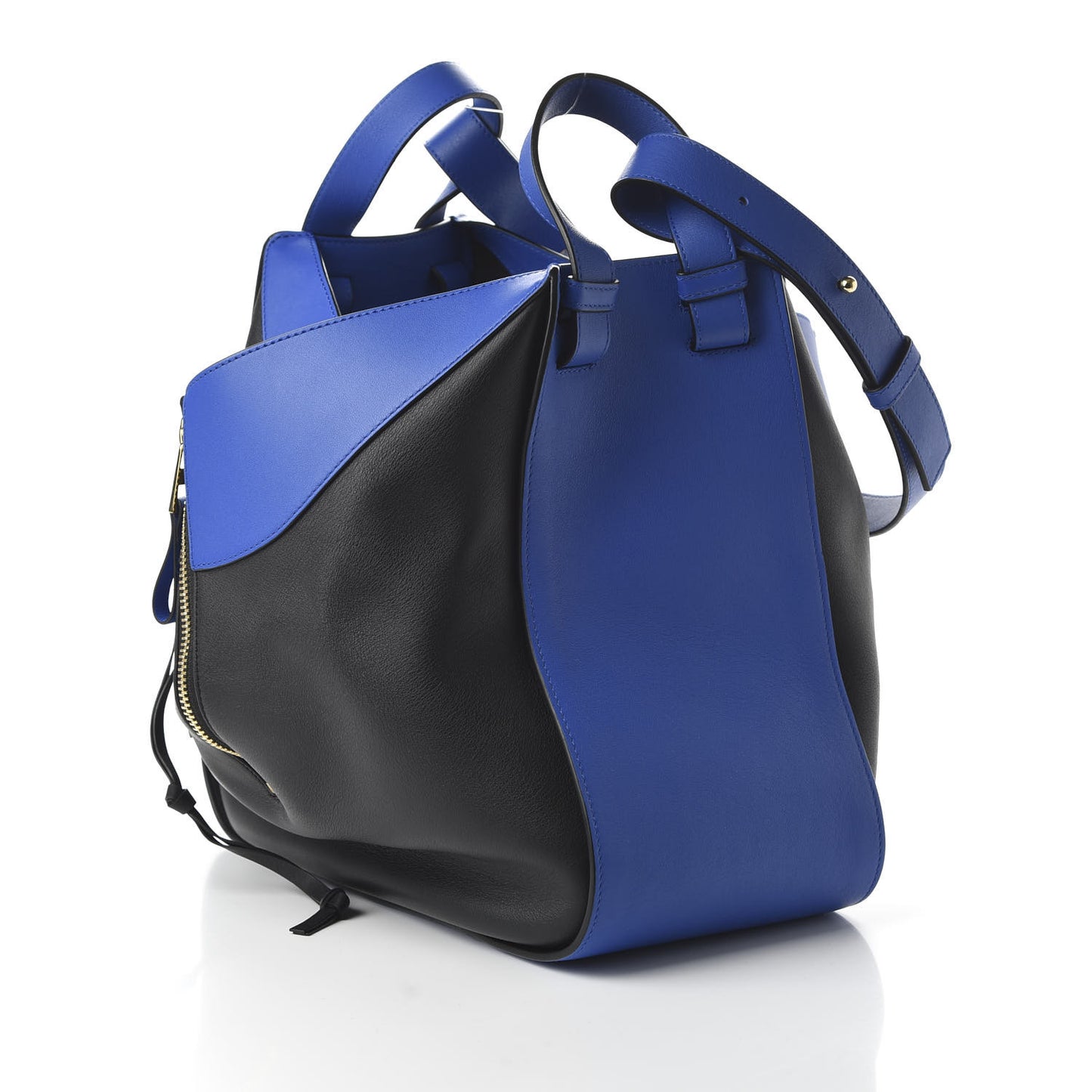 Calfskin Large Hammock Shoulder Bag Electric Blue