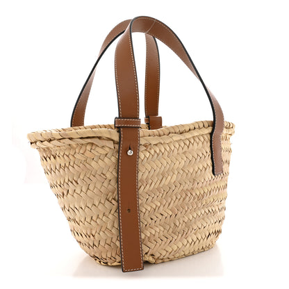 Loewe Raffia Small Basket Tote Bag Natural Tan 3 of 10
