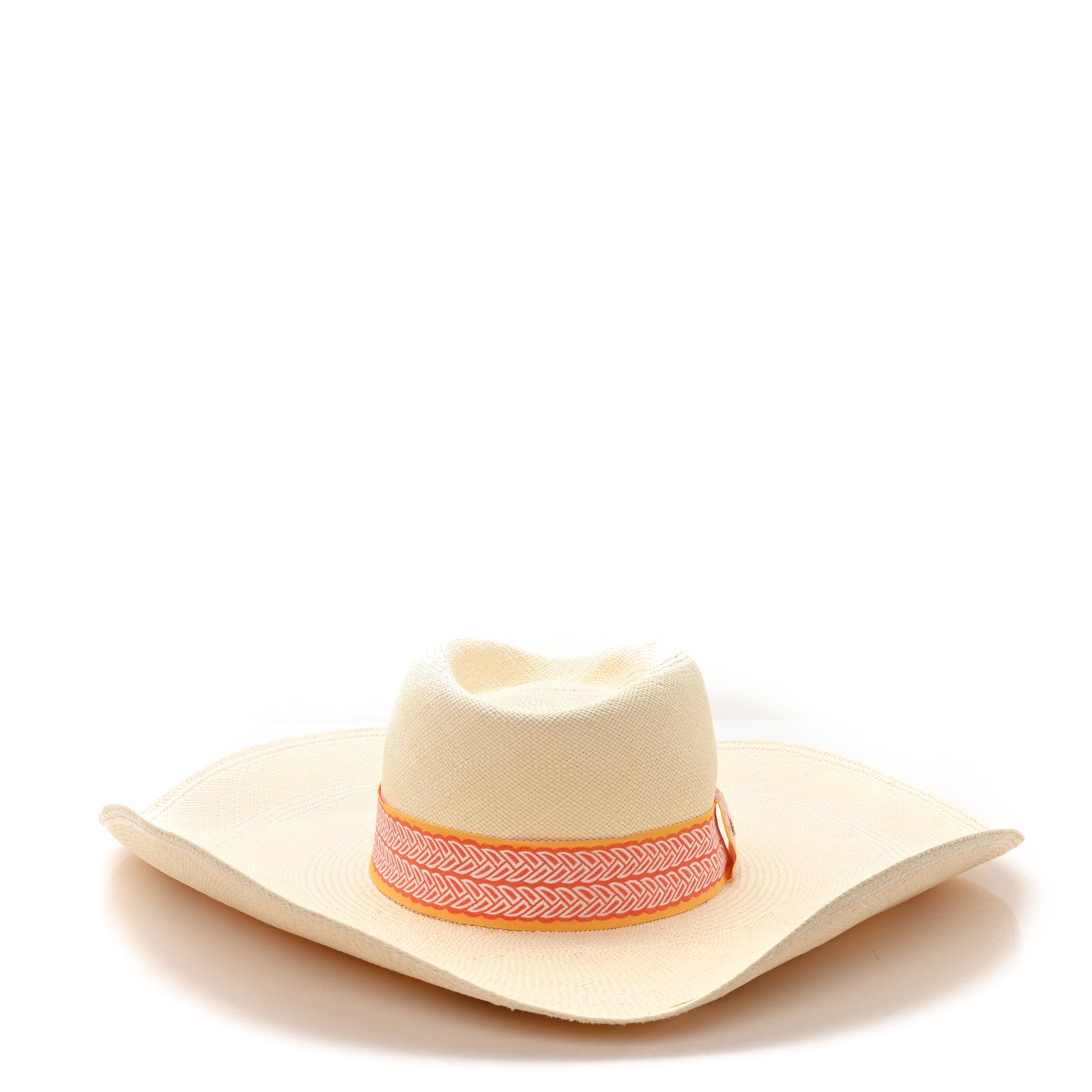 hermes ストローハット　57 HERMES（エルメス） 【新品同様】エルメス ストローハット 麦わら帽子
