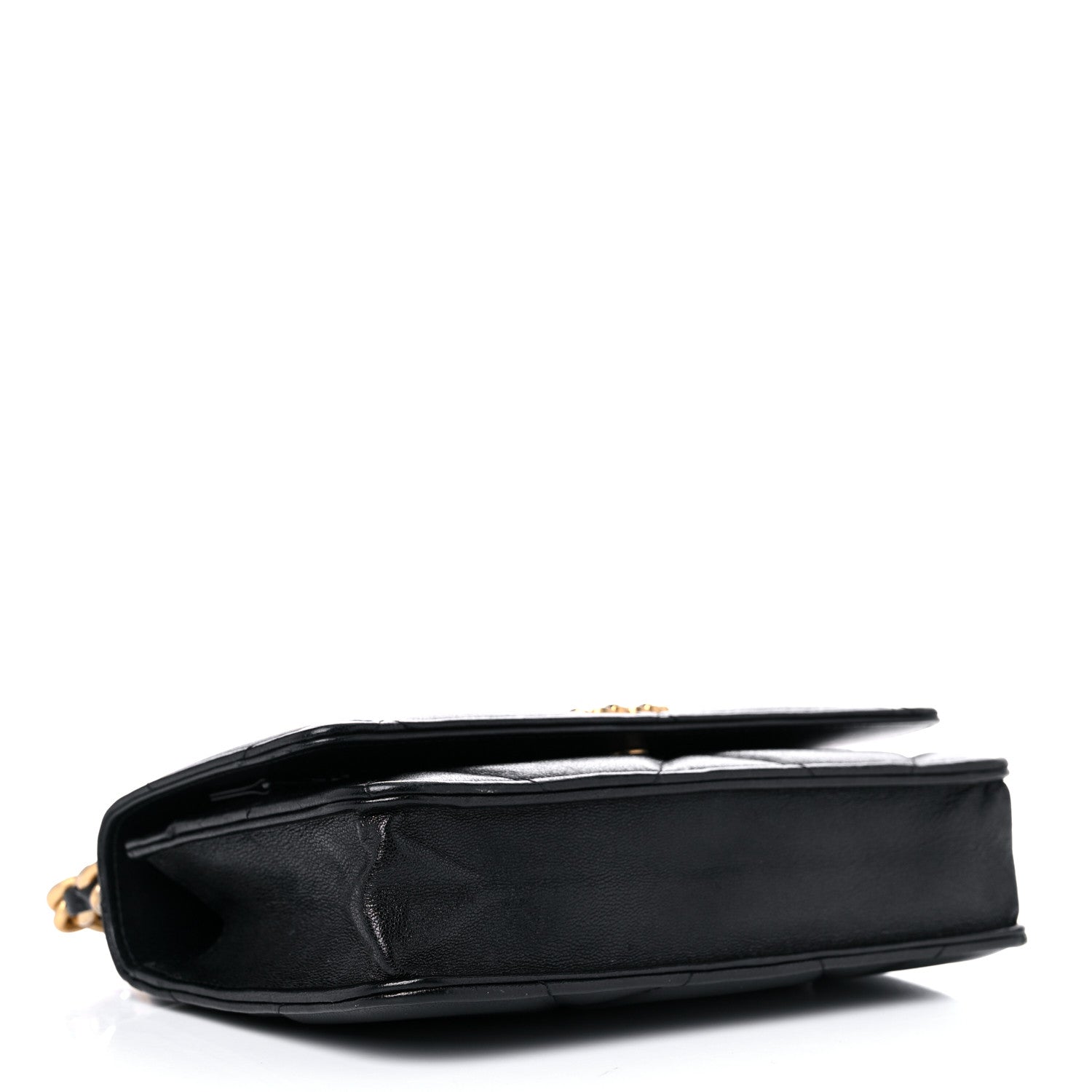 Chanel Goatskin Quilted Chanel 19 Wallet On Chain WOC Black 4 of 15