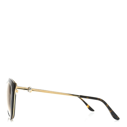 Cartier Metal Acetate Trinity Cat Eye Sunglasses CT0226S Tortoise 3 of 7