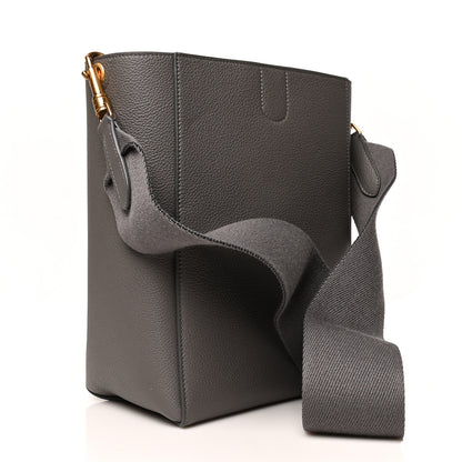 Celine Soft Grained Calfskin Small Sangle Bucket Bag Grey 3 of 9