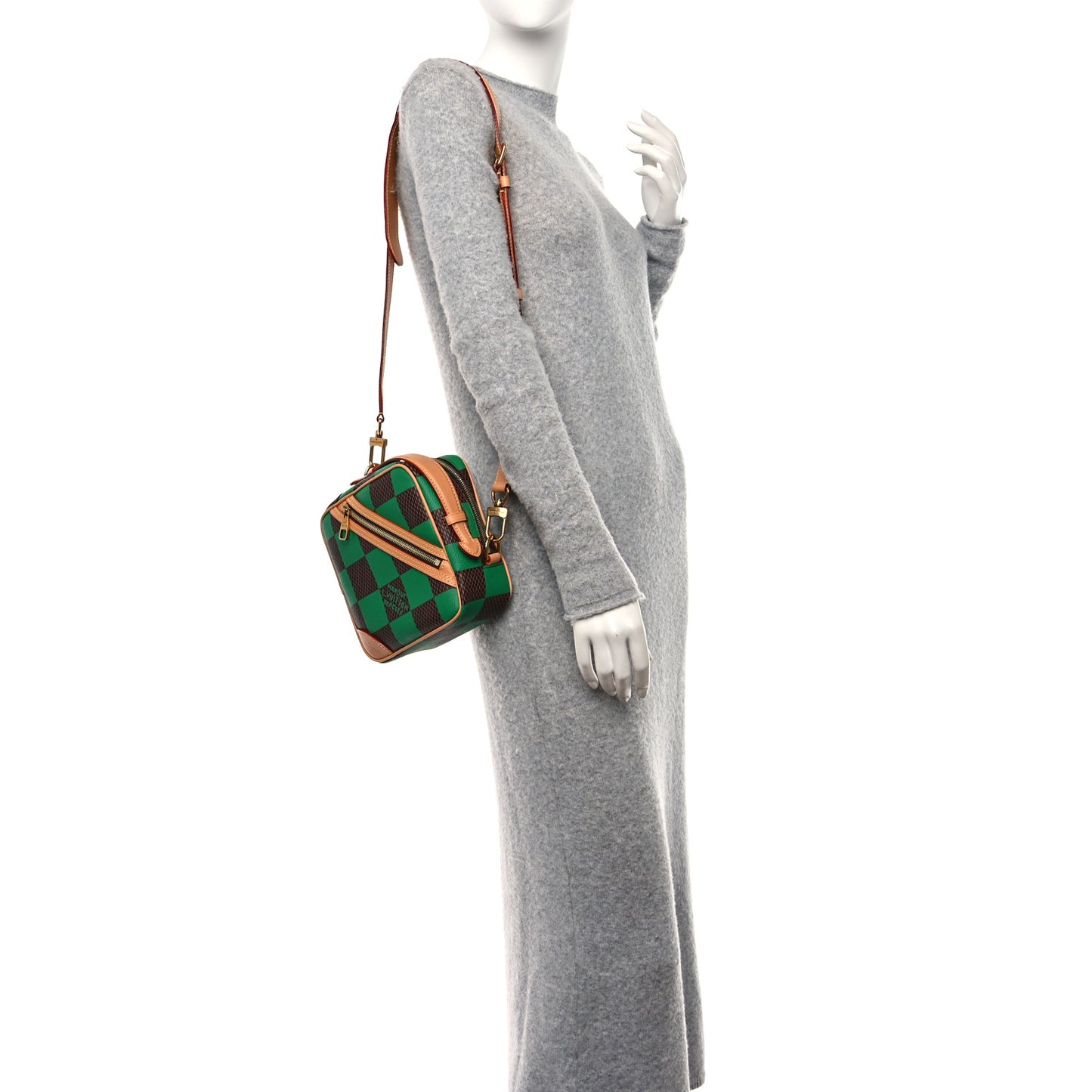 Damier Pop Chess Messenger Green