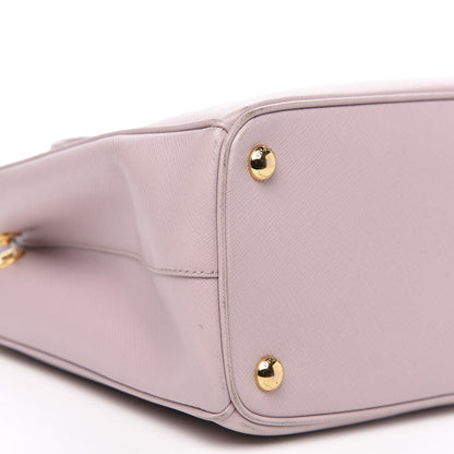Prada Saffiano Small Galleria Double Zip Tote Mughetto 9 of 20