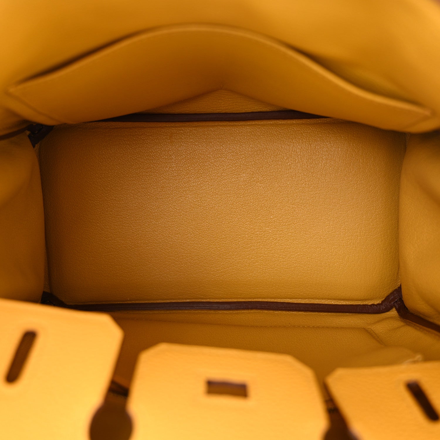 Hermes Togo Birkin 25 Jaune Ambre 5 of 10