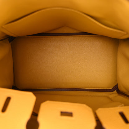 Hermes Togo Birkin 25 Jaune Ambre 5 of 10