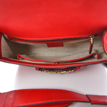 Gucci Ruinart Calfskin Medium Lady Web Shoulder Bag Hibiscus Red 6 of 8