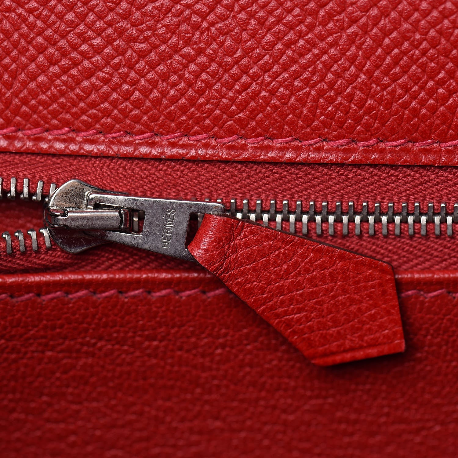 Hermes Epsom Kelly Sellier 32 Rouge Casaque 28 of 38