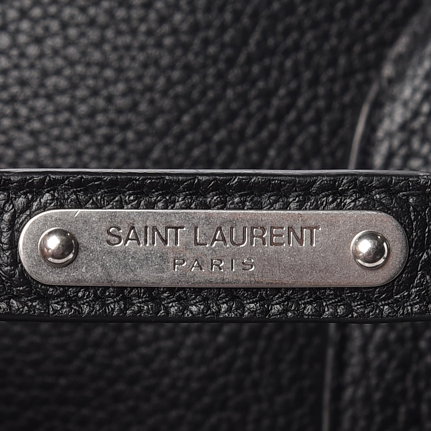 Saint Laurent Grained Calfskin Sac De Jour Souple North South Tote Black 12 of 14