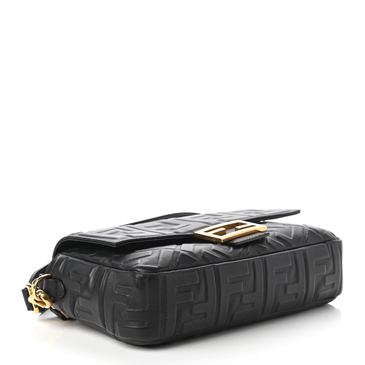 Nappa FF 1974 Embossed Baguette Black