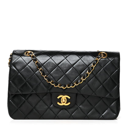 Chanel Lambskin Quilted Medium Double Flap Black 1 of 10