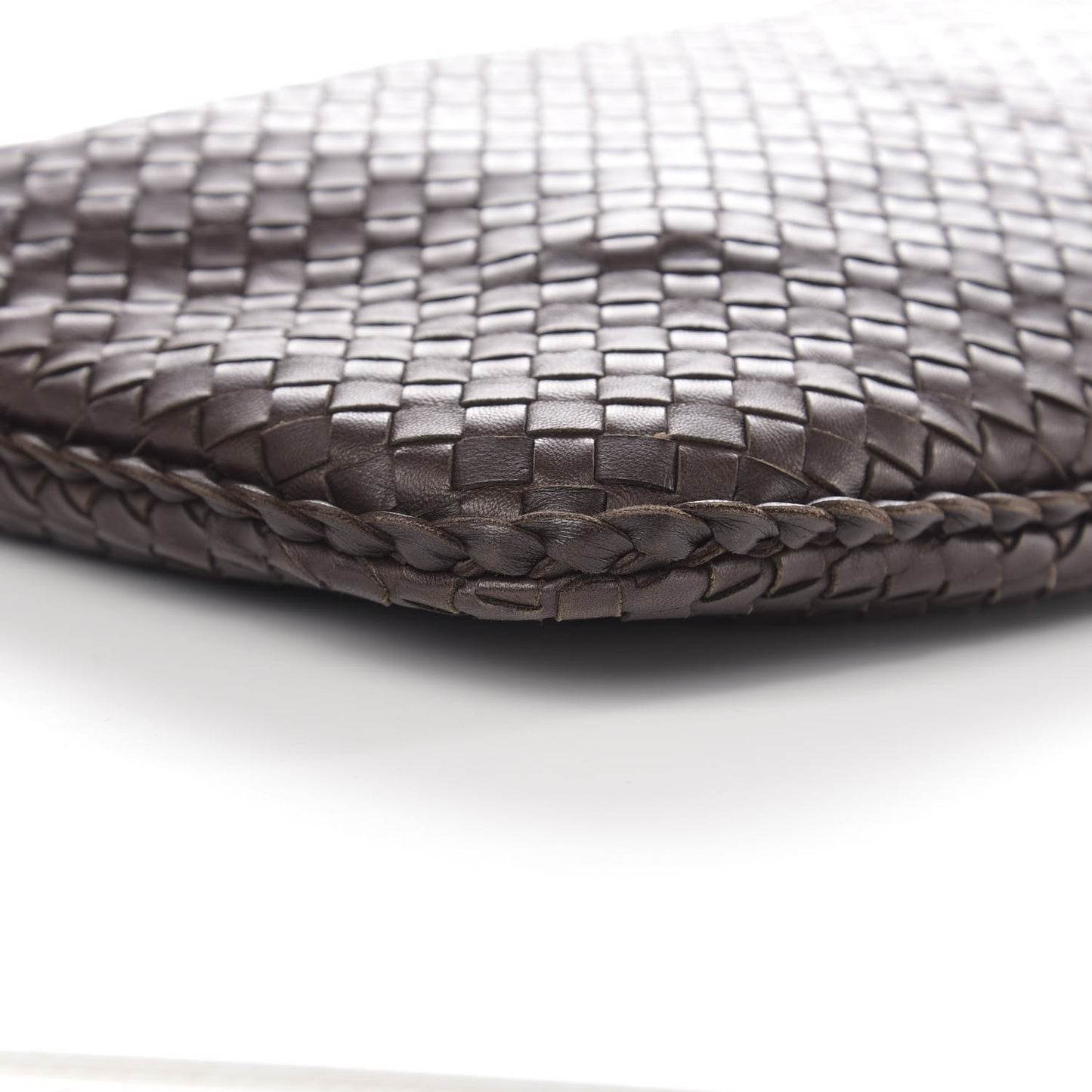 Nappa Intrecciato Large Veneta Hobo Ebano