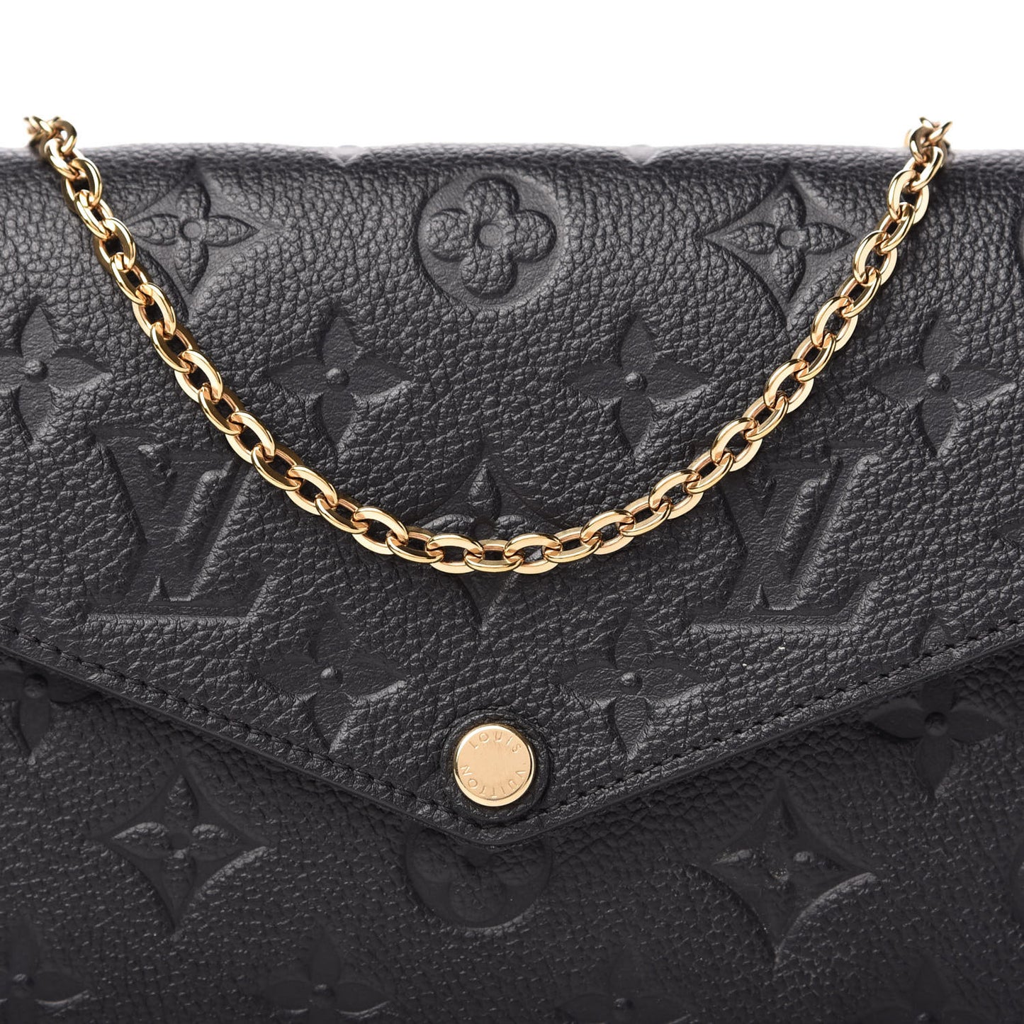 Empreinte Pochette Felicie Chain Wallet Black